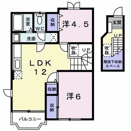 グレイスビラⅡ（連取元町）の物件間取画像